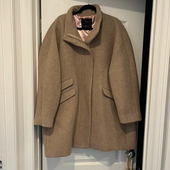Women’s TAN wool coat NWT - size 24 - J.Crew - Picture 9 of 11